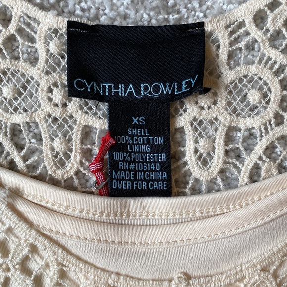 Cynthia Rowley crochet tank top. XS - Picture 6 of 9